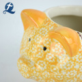 Wholesale Custom Printed Hand Made Cute Piggy Shape Ceramic Money Bank